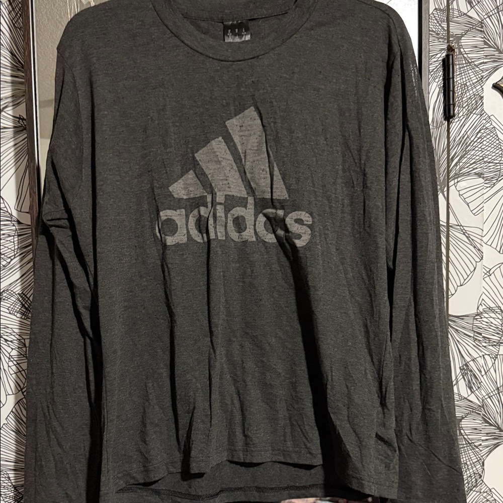 Adidas Women’s Charcoal Long Sleeve Tee